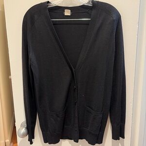 Black Button-Up Cardigan